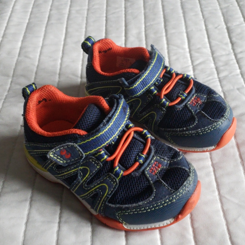 Multi Color Velcro Strap Sneaker - Picture 2 of 8